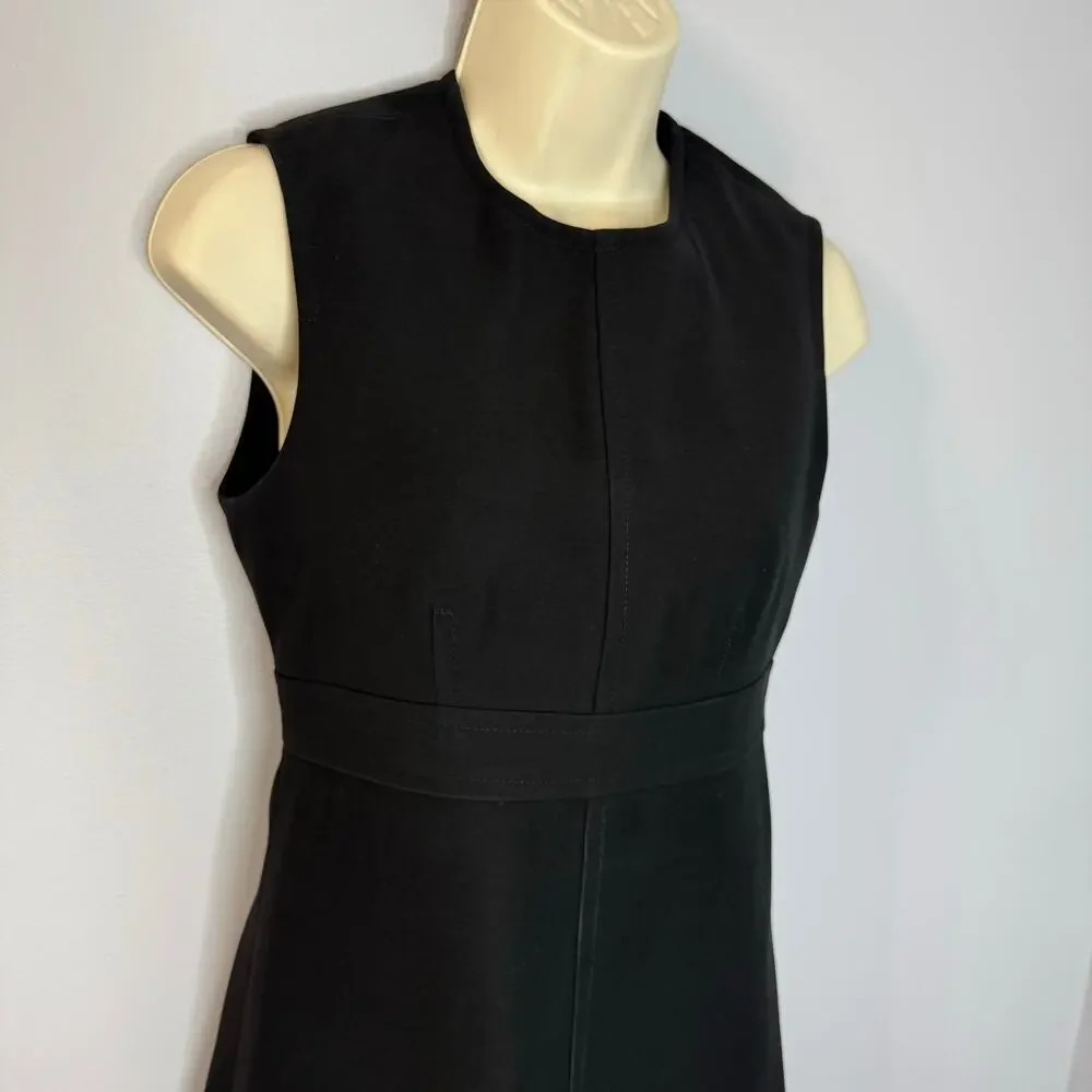 Louis Vuitton Uniformes Black A-line Mini Dress Classic Office Sz 32 - 2